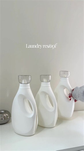 Laudry restock 🧺calm #asmr#laundry#restock#organization#cozy