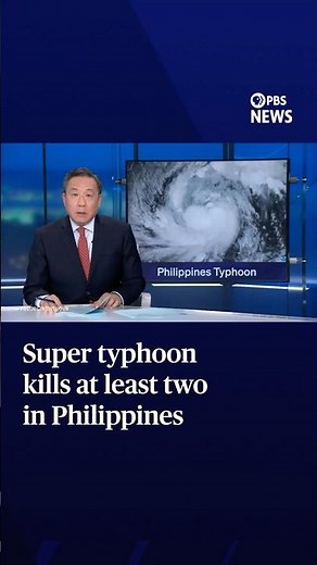 Super typhoon kills at least two in Philippines