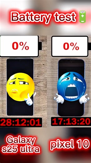 Galaxy s25 ultra vs pixel 10 Battery test🔋