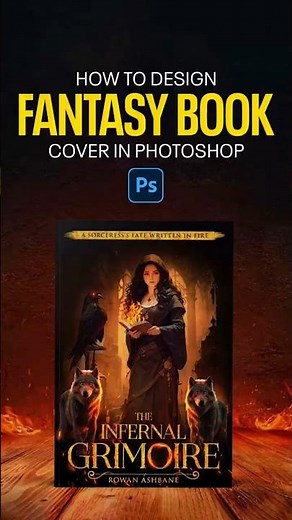 How To Design Fantasy Book Cover in Photoshop #amgraphix #FantasyBookCover #BookCover #Photoshop
