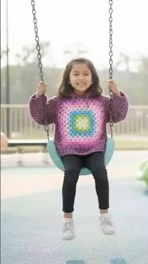 Abrigo infantil a crochet colorido 🧶 | Mira esta muestra del tutorial