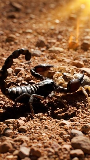 Sun Clash: Crab Spider vs. Scorpion #wildlife #surviv #nature #insects #animalbattle #animalkin