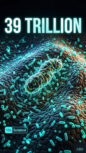 Tumhare Body Me 39 TRILLION Bacteria 😳 | 10s Science #1 #shorts #sciencefacts