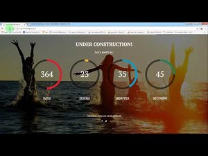 Countdown with background - how to create a countdown with video bg