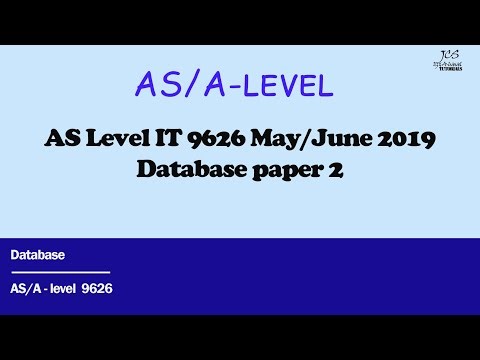 Master Normalization: Solve 9626/02 Q15-17 (May/June 2019 Paper) | AS Level IT 9626