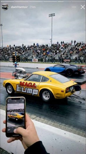 At 0.0–1.5 s, the car is effectively a torsion spring being “wound up.” Even before forward motion is obvious, the drivetrain is storing elastic energy: crank → clutch/torque converter → transmission → driveshaft → differential → axle shafts. When torque is applied, Newton’s third law gives you a reaction torque through the mounts and into the chassis. In a 240Z-based drag car, that load can travel through a mix of unibody structure subframe connectors cage nodes(if it’s caged) or through a more