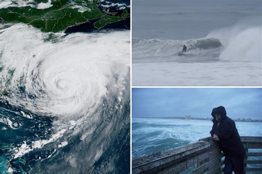 Strong winds and waves batter Nantucket, Martha’s Vineyard as Hurricane Erin moves out to sea