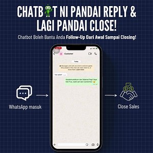 Setiap hari WhatsApp masuk tanpa henti, customer tanya harga, detail, availability. . Nak reply semua satu-satu memang makan masa. . Bila mesej makin banyak, ada yang terlepas. Ada yang lambat dibalas. . Dan bila chat tak terurus, peluang close pun makin rendah. . Dengan Chatbot AI Wasapbot, semua mesej customer akan dijawab automatik. Chatbot layan soalan basic, bagi info penting, dan susun conversation sebelum masuk ke fasa closing. . Ramai guna chatbot untuk mesej customer. Kurang masalah mis