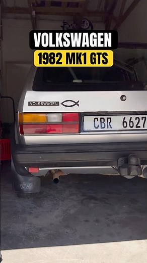 Volkswagen Golf 1 GTS pure old school start up!! 😍😁#shorts #automobile #volkswagengolf