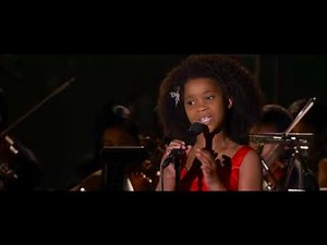 Annie singing scene from 'Annie'