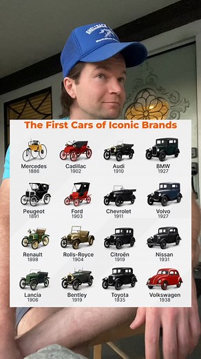 The first cars of iconic auto brands! #usa #usareels #omg #viralcontent | Chris Tuck