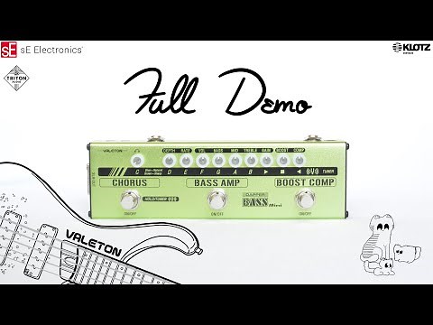 Valeton Dapper Bass Mini DEMO + REVIEW | Boost, Compressor, Preamp, Chorus, Tuner, DI Pedalboard!