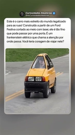 Você Viajaria Nele? 🚗 #curiosidades #mistérios