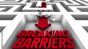 Breaking Barriers Fight Injustice Break Through Trap Discrimination Protest 3d Animation