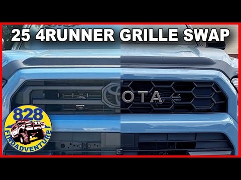 25 4Runner grille swap, long video, prepare yourself.
