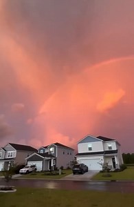 4.4K views · 131 reactions | CHECK THIS OUT  Alaina Eden captured this amazing video of the sun shining behind the clouds, a gorgeous rainbow spread across the sky and she even caught a lightning bolt striking. https://wpde.com/chimein | WPDE ABC15 | Facebook
