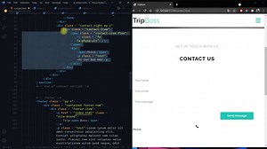 Travel Website Using HTML, CSS & JS | Part 5 - Contact Page