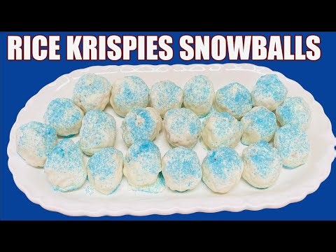 CHRISTMAS RICE KRISPIES SNOWBALLS A Fun Holiday Treat
