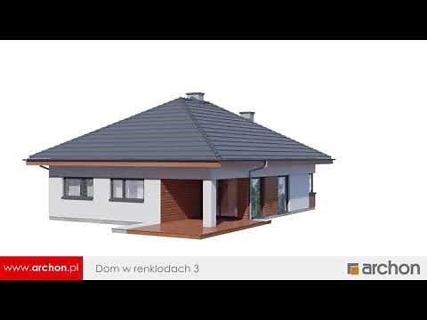 Dom w renklodach 3 – Mała, funkcjonalna parterówka I ARCHON+ Projekty Domów