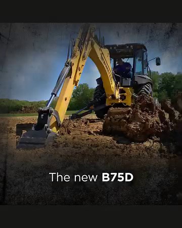 Our smallest loader backhoe is here ... And in a BIG way The new B75D Go small. WORK BIG. The new B75D loader backhoe is here! Loaded with performance and comfort features, our smallest loader backhoe is ready to go to work in a big way. New Holland’s B75D redefines economy-class capabilities. See it at #GIEExpo #NewHolland #newproduct | New Holland Construction