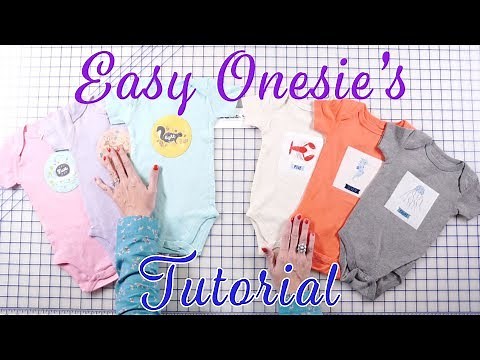 How to Decorate Onesies with Applique | Fat Quarter Shop