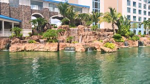 Can you hear that? That's the soothing sounds of the waterfall that you'll be enjoying on your upcoming visit 💦 | Loews Sapphire Falls Resort at Universal Orlando