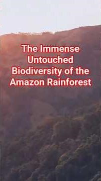 Amazon Rainforest: Largest tropical rainforest on Earth #travel #amazonrainforest #biodiversity