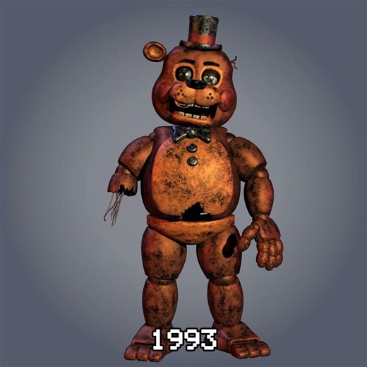 Toy Freddy FNAF over the years