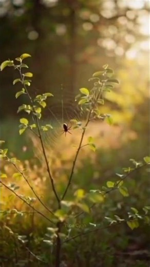 PERFECT Web Built by Spider | Nature Timelapse #shorts