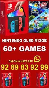 Nintendo Switch Oled 512 GB With 60+ Games | Buy Nintendo Switch & Get Free Mario Galaxy Collection