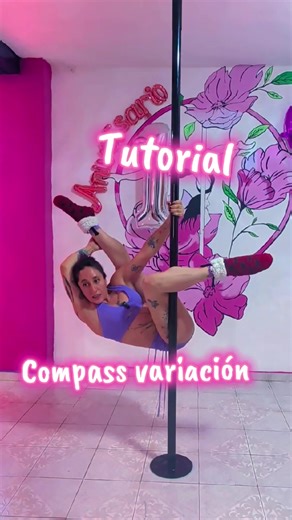 Tutorial Compass variación nivel intermedio @Carpe Diem Pole Studio Morelia #tutorialespole #pole #polefittness #compass #hagamospoleencarpediem