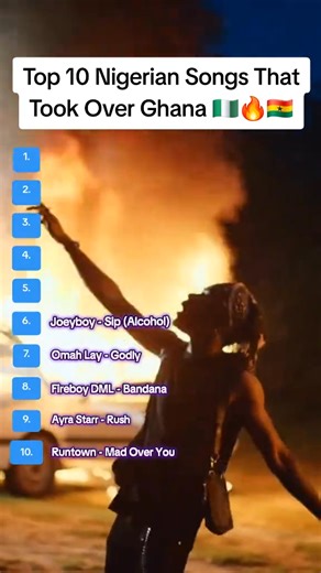 Check out the Top 10 Nigerian Songs That Took Over Ghana. #nigeriasongs #ghana #davido #wizkid #burnaboy | Marlians TV