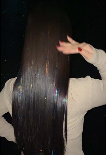 Rainbow tinsel🌈#hairtinsel #tinsel #tiktokshop #fyp #hairtok | Tinsel Hair