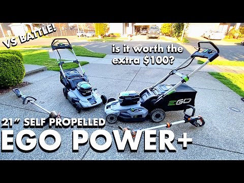 EGO POWER+ 21" Self Propelled Lawn Mower review VS Is it worth the extra $100? Let's find out!