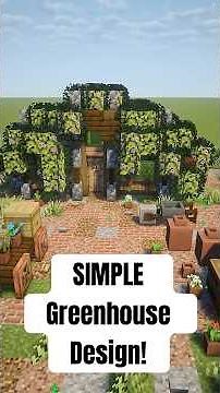 Quick Greenhouse Build to Add to Your Minecraft World!