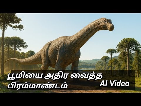 பூமியில் நடந்த மிகப்பெரிய விலங்கு | Titanosaurus History in Tamil | AI Documentary