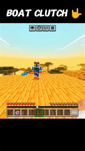 Boat clutch 🤟|| Minecraft shorts