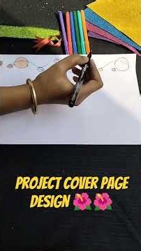 DIY project Cover Page Design 🌺💐 #diy #crafts #gift #project