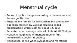 Menstrual cycle.pptx - Zoology - Notes - Teachmint