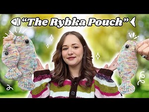 I Knitted the CUTEST Fish Pouch || The Rybka Pouch