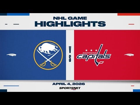 NHL Highlights | Sabres vs. Capitals - April 4, 2026