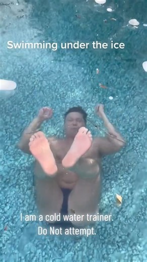 Swimming under the ice in a frozen pool | 90s Kids Only