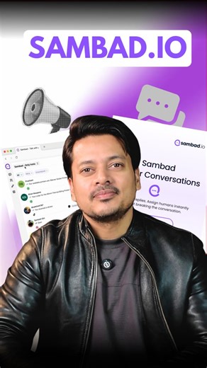 Sanjog Koirala on Instagram: "Sambad.IO launched to solve many online business problems with one stop solution. Explore sambad.io features and convert leads into customers with ease and system. #nepalibusiness #onlinebusiness #aichatbot #sambad"