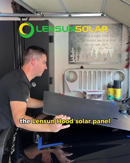 20K views · 79 reactions | Unleash Off-Grid Power with LensunSolar!  Charge your gear effortlessly – iPhones, fridges, and more  Quick installation with durable, weather-resistant panels  Supports over 400 vehicle models – perfect for any overlanding rig Thanks to @shaka.taco, @mileslacosteyoyota, and @overland_az for the nice video! #LensunSolar #SolarPanel #HoodSolarPanel #AdventurePower #Toyota #Overlan | Lensun Solar Panels Wholesale | Facebook
