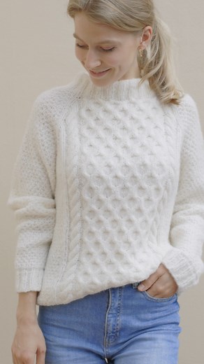 If you are looking for a pattern for a cosy, classic sweater that you can knit with DROPS Air - why not give this beautiful design a try? ✨ You’ll find the #freepattern on our site - in women and men sizes - by searching for Cream Wafer: https://www.garnstudio.com/search.php?action=search&w=cream wafer&lang=en #creamwafersweater #dropsdesign #dropsfan #dropsyarn #dropspattern #knit #knitting #instaknit #knitstagram #knittersofinstagram | Garnstudio DROPS design