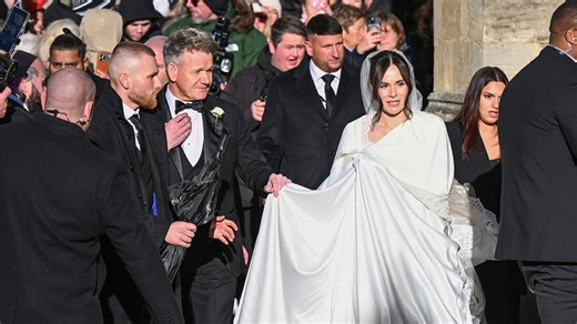 Gordon Ramsay walks daughter Holly down the aisle to marry Olympic swimmer Adam Peaty