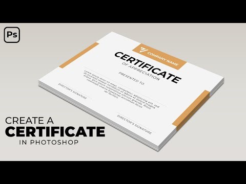 How to Design a Professional Certificate in Photoshop Step by Step (Beginner Friendly) #photoshop