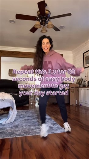Misti J | Strength & Dance Fitness on Instagram: "This really is how easy it can be to change the way your day goes! 💃🏻 Add some fun movement to fun music and you are on your way to a better day! It’s like the apple a day but a dance a day 😉 Want more easy follow along routines? I have a full content library some beginner, some intermediate 💃🏻 Strength training also if you are ready to stop losing your muscle🙌 Comment ROUTNE to get access! Let’s move today yall! #fitnessjourney #fitafter40