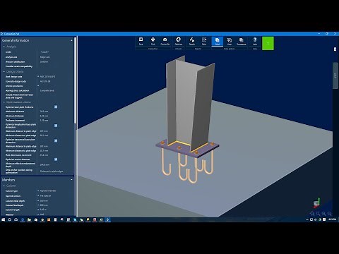 Connection Design for Tapered Section & Baseplate in Ram Connection v8i