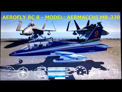 AERMACCHI MB-339 PAN: FPV on an Imaginary Aircraft Carrier / Aerofly RC 8 flight simulator